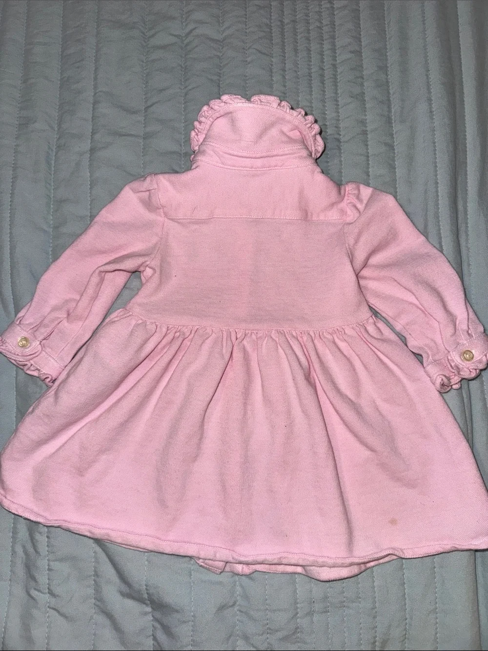 Ralph Lauren Pink Pique Polo Baby Dress
